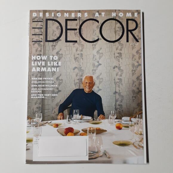 ELLE Decor Magazine April 2025 How to Live Like Armani Hermes Paris - Picture 1 of 2